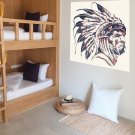 Indian Feathers Leader Full Color Wall Decal Sticker KR-18 FRST