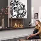 Beautiful girl hairstyle beauty saloon Kids Stylish Wall Art Sticker Decal 9381