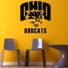 NCAA Ohio Bobcats Emblem GYM SPORTS LOGO Wall Mural Vinyl Sticker DA3119