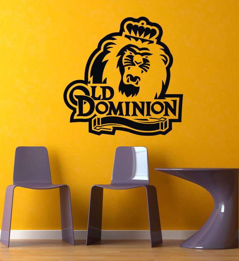 NCAA Old Dominion Monarchs Team GYM SPORTS LOGO Wall Mural Vinyl Sticker DA3126