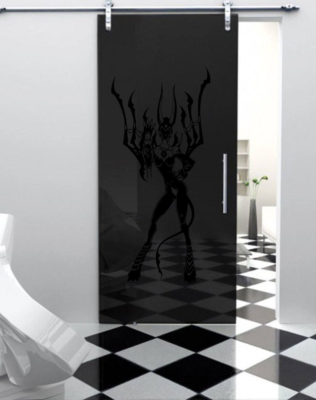 Monster girl devil Kids Room Children Stylish Wall Art Sticker Decal 9847