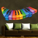 Piano Keys Full Color Wall Decal Sticker AN-249 FRST