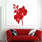 Flowers orchid leaves bush Kids Room Children Stylish Wall Art Sticker Decal9714