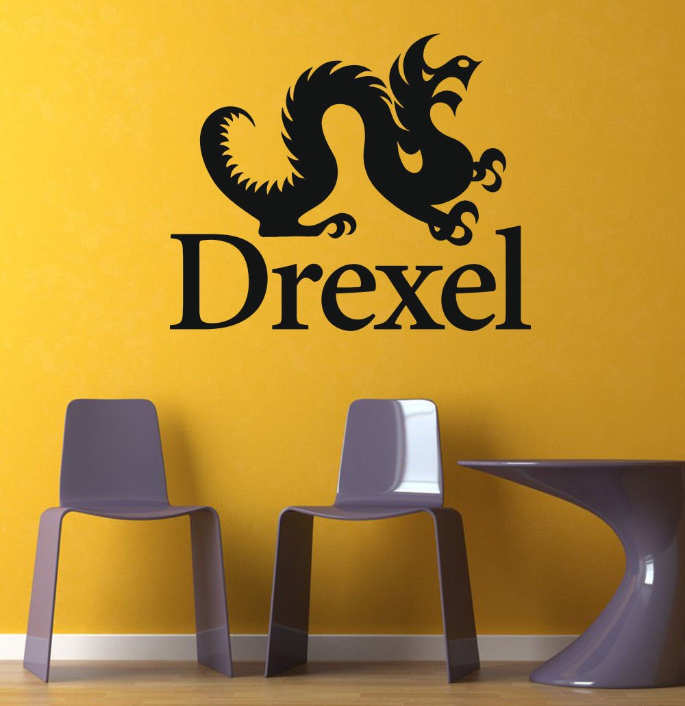 NCAA Wall Mural Vinyl Sticker GYM SPORTS LOGO EMBLEM DREXEL DA2787