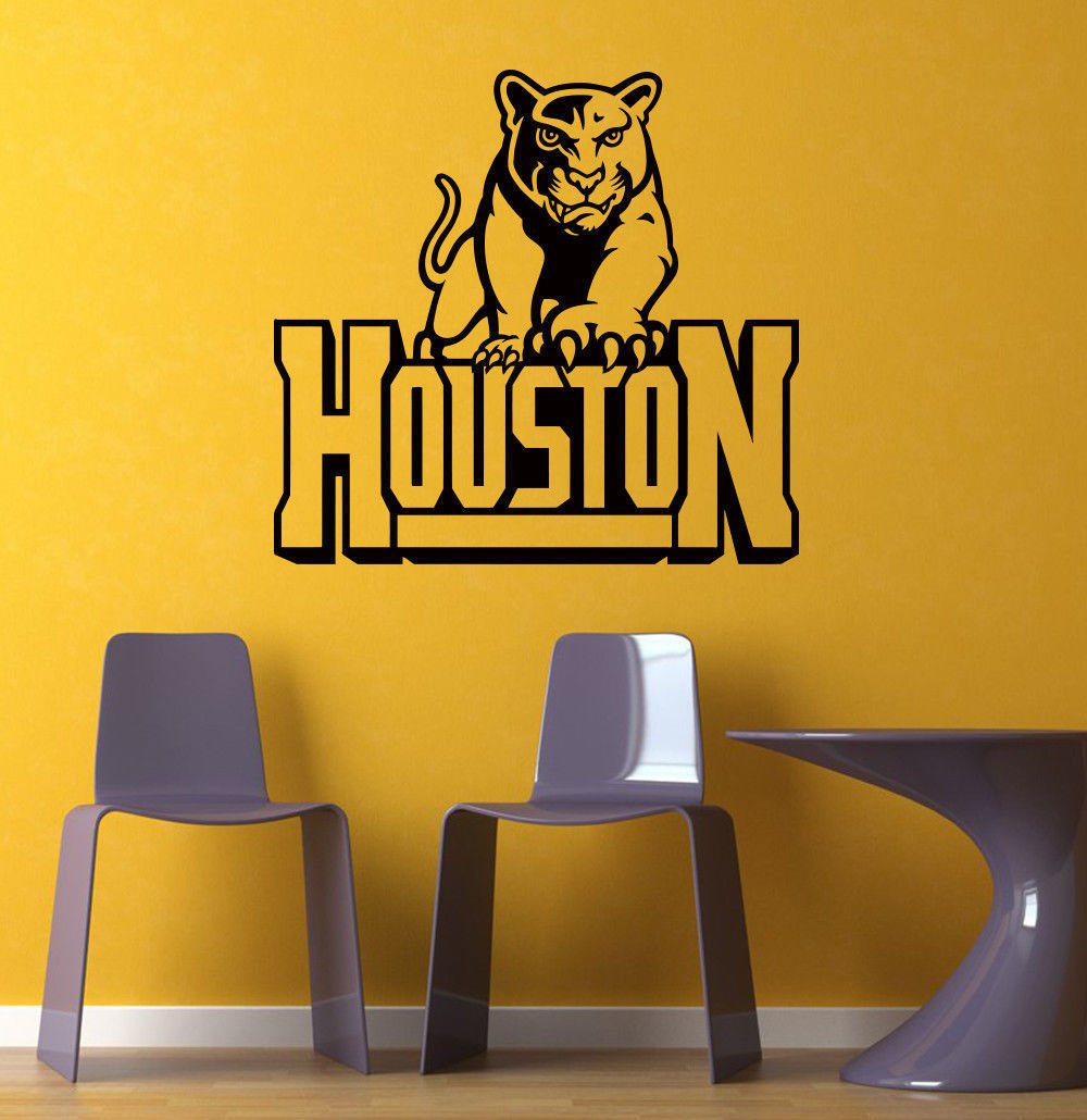 NCAA Wall Mural Vinyl Sticker GYM SPORTS LOGO TEAM HOUSTON DA2819