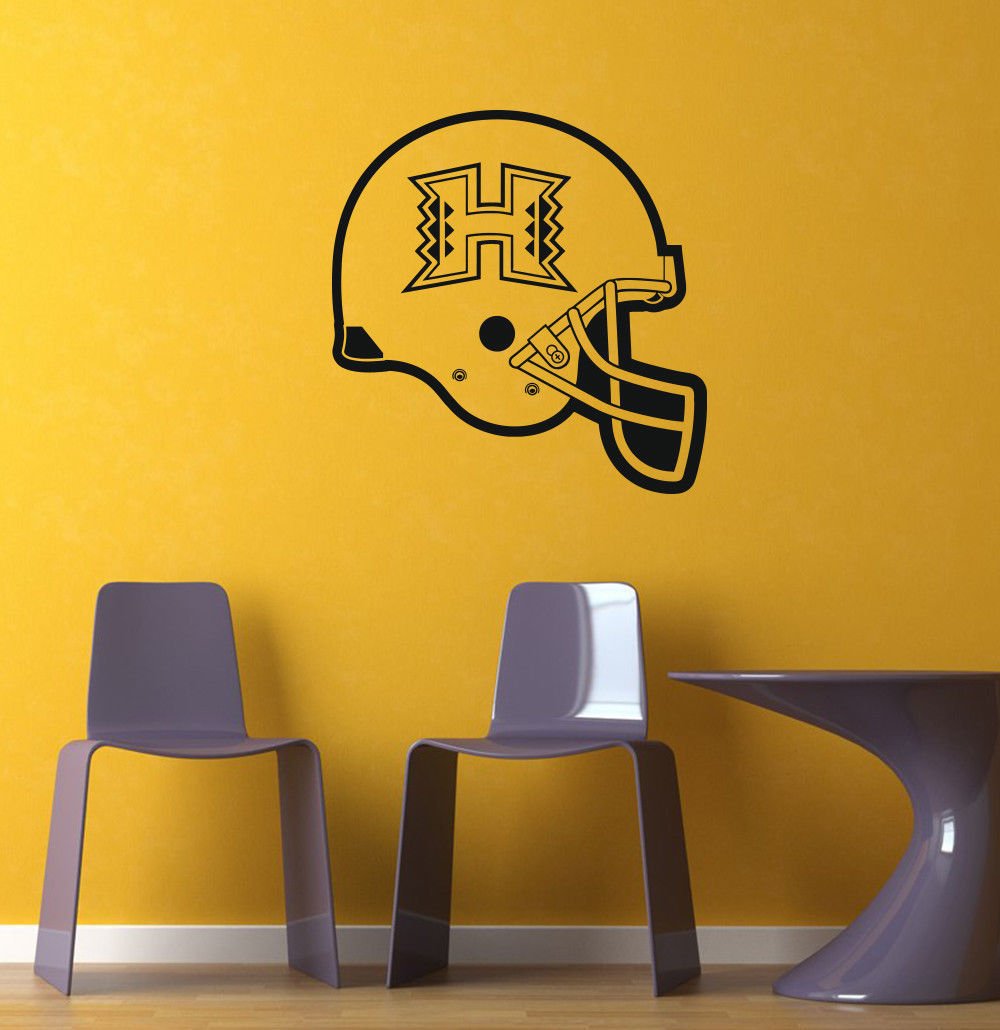 NCAA Wall Mural Vinyl Sticker GYM SPORTS LOGO TEAM H HELMET DA2823