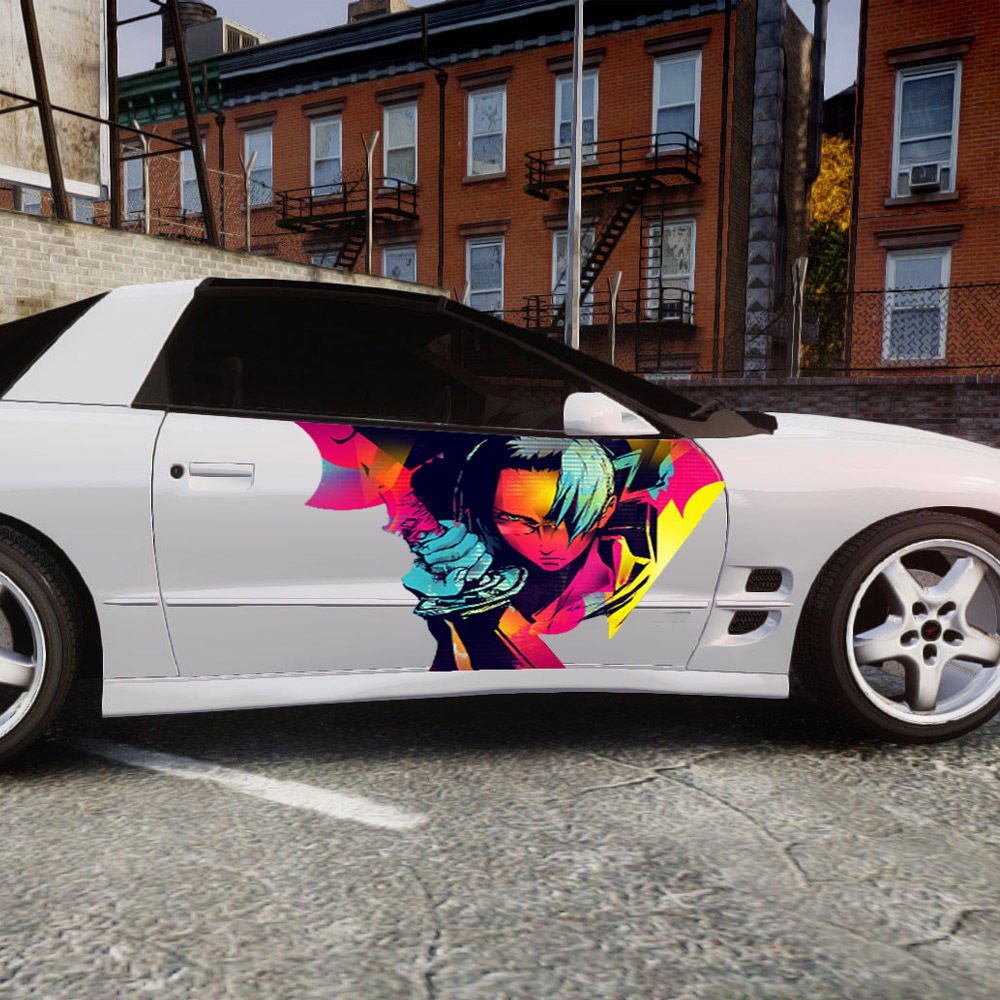 Ninja Sword Comics Anime Full Color Car Decal Sticker KR-6 FRST