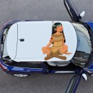 Native American Girl  Full Color Car Decal Sticker KC-339 FRST