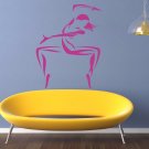 Girl woman yoga bracing strengthening sport Stylish Wall Art Sticker Decal 8665