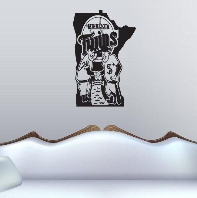 Wall Sticker Decal American Baseball MLB Team Logo Minnesota Twins Gm0886