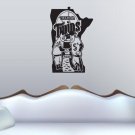 Wall Sticker Decal American Baseball MLB Team Logo Minnesota Twins Gm0886