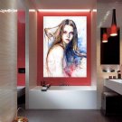 Girl Portrait Modern Art Full Color Wall Decal Sticker AN-318 FRST