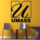 NCAA Wall Mural Vinyl Sticker Gym SPORTS LOGO Massachusetts Minutemen DA2978