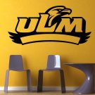 NCAA Wall Mural Vinyl Sticker Gym SPORTS Emblem Louisiana-Monroe Warhawks DA2933