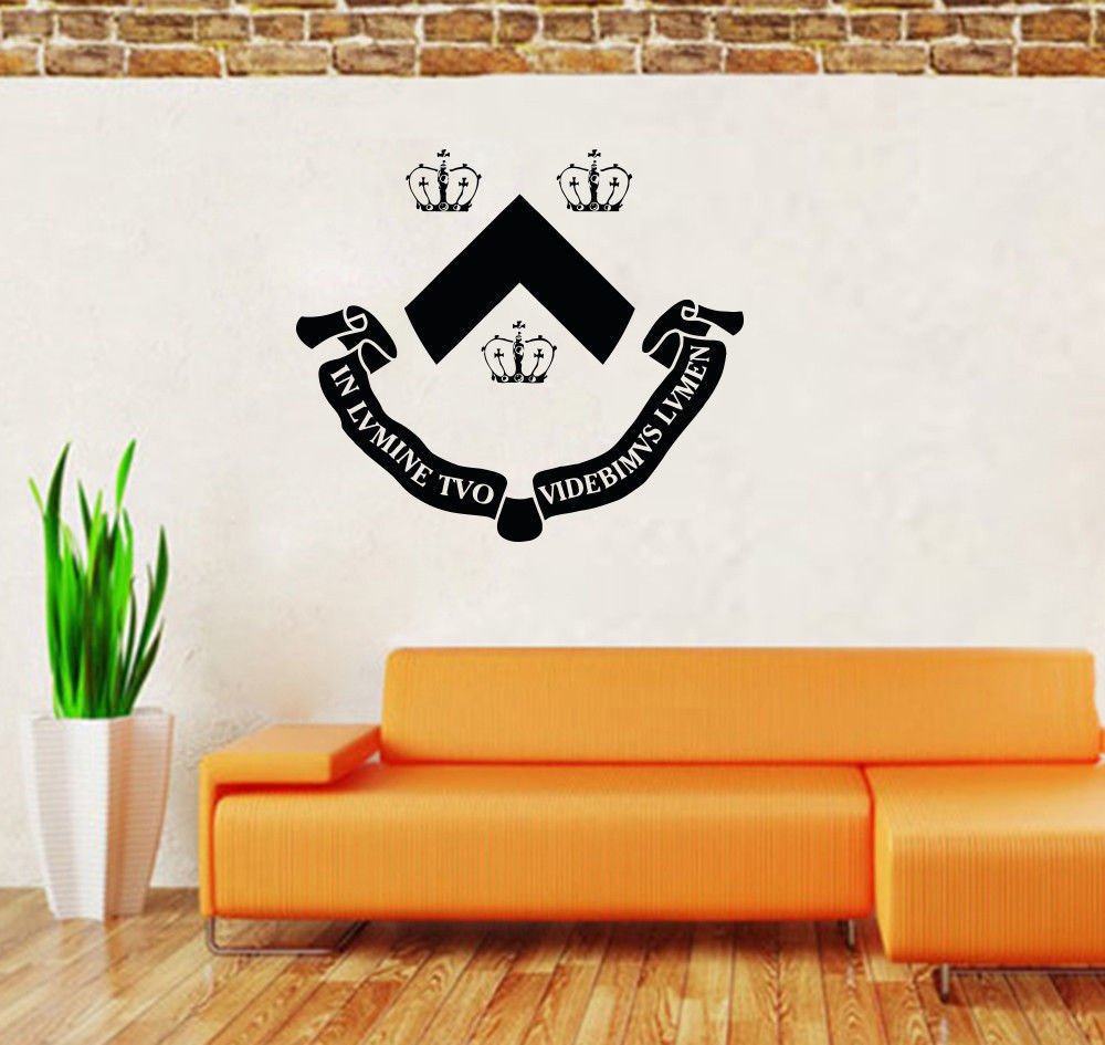 NCAA Wall Mural Vinyl Sticker GYM SPORTS LOGO TEAM EMBLEM CROWN DA2719