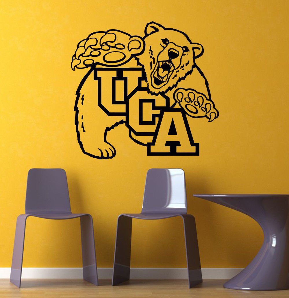 NCAA Wall Mural Vinyl Sticker GYM SPORTS LOGO EMBLEM UCA DA2753