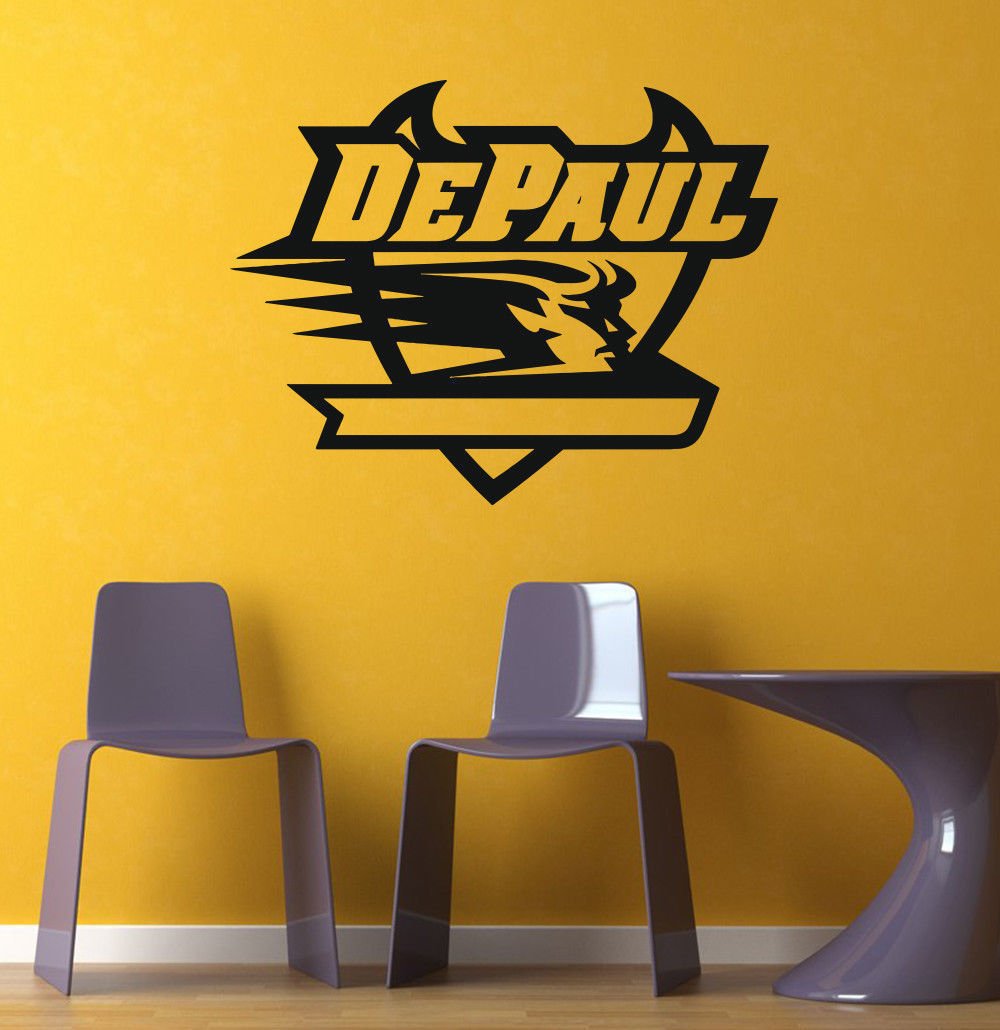 NCAA Wall Mural Vinyl Sticker GYM SPORTS LOGO EMBLEM TEAM DE PAUL DA2797