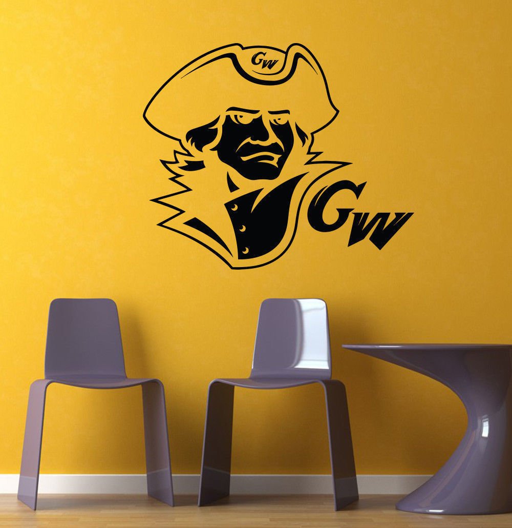 NCAA Wall Mural Vinyl Sticker GYM SHOP SPORTS LOGO TEAM EMBLEM COLONIALS DA2851