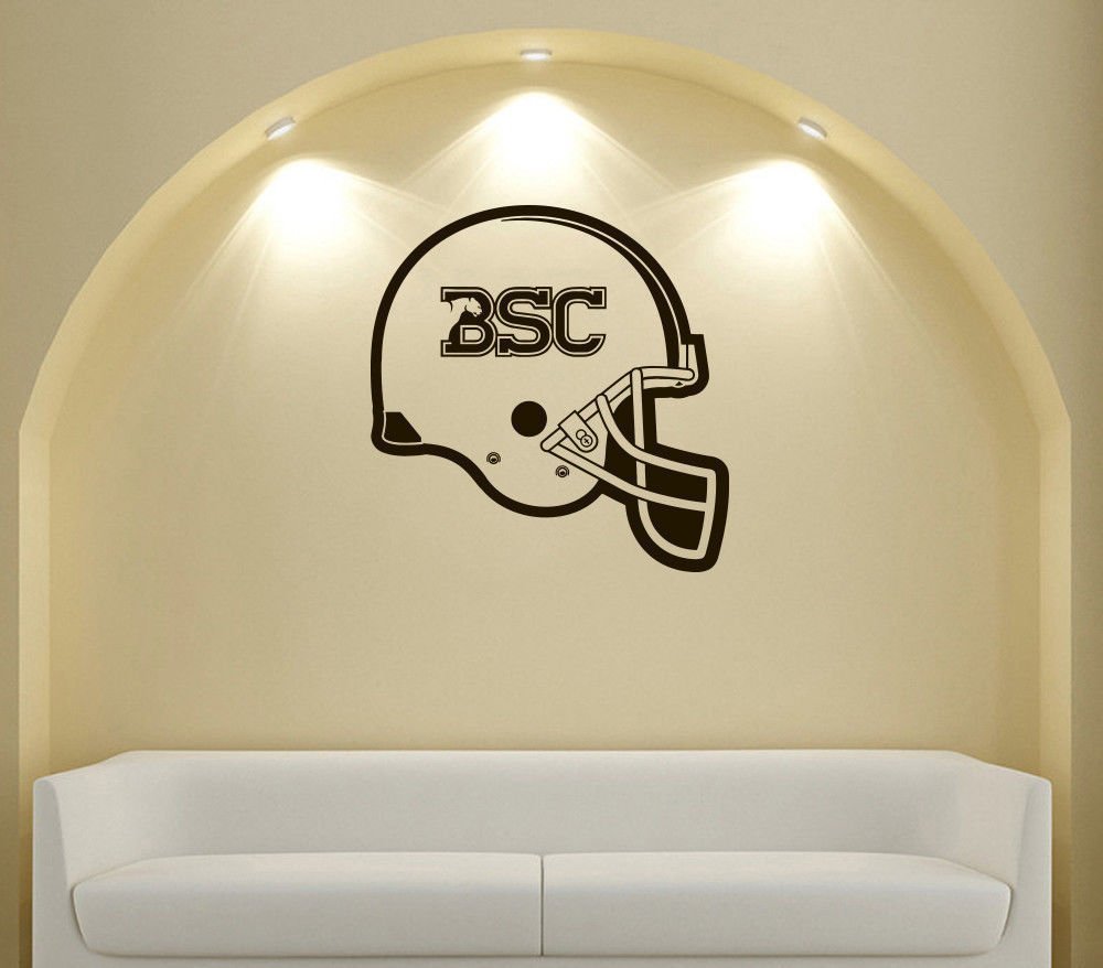 NCAA Wall Mural Vinyl Sticker GYM SHOP SPORTS HELMET LOGO TEA&ETH;� BSC DA2694