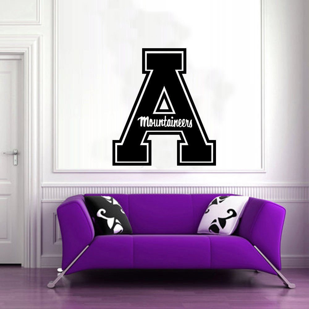 NCAA Wall Mural Vinyl Sticker Decal SHOP GYM SPORTS TEAM LOGO APPALACHIAN DA2603