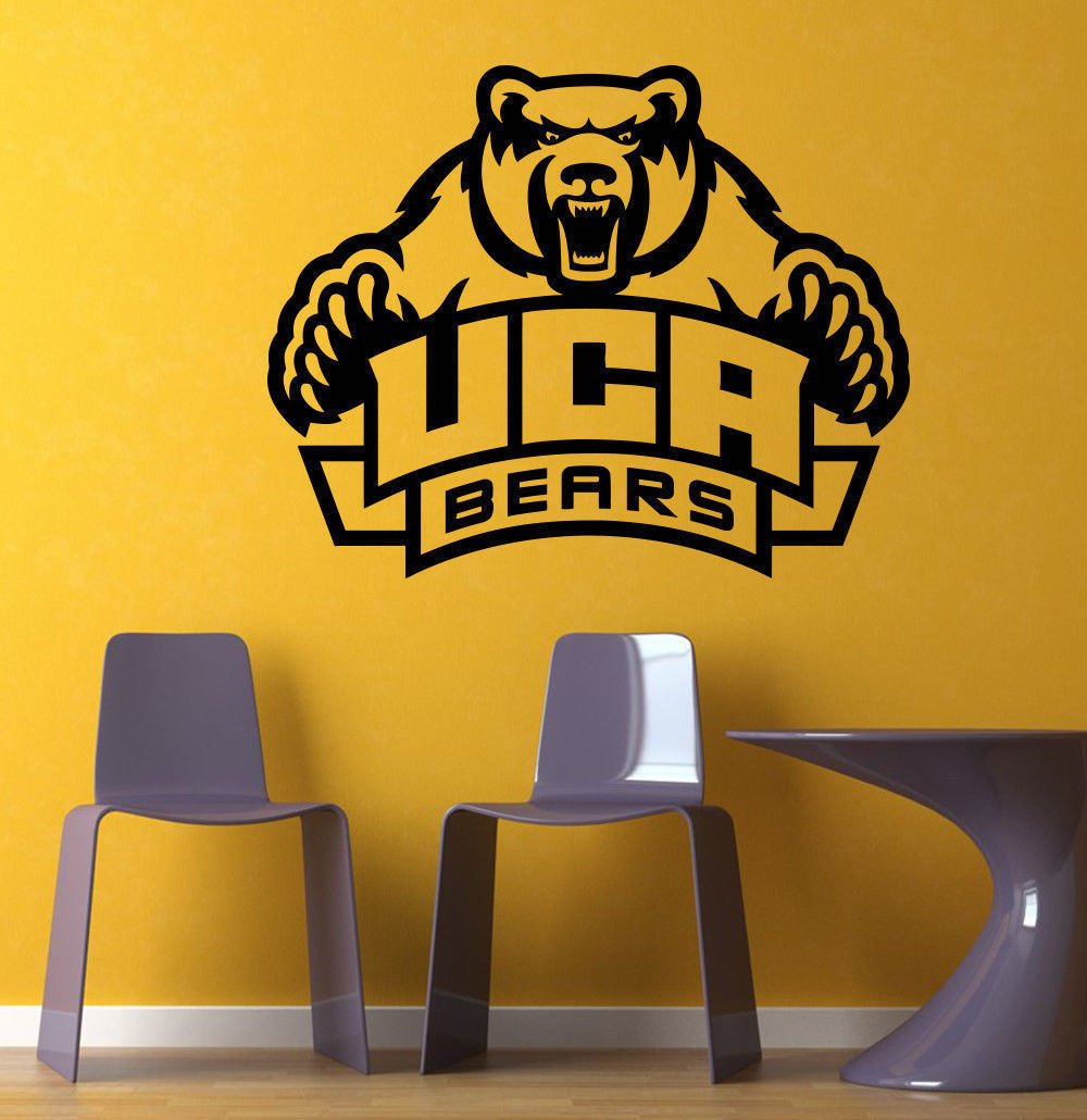 NCAA Wall Mural Vinyl Sticker GYM SPORTS LOGO EMBLEM UCA BEAR DA2755