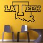 NCAA Wall Mural Vinyl Sticker Gym SPORTS Emblem Louisiana Tech Bulldogs DA2932