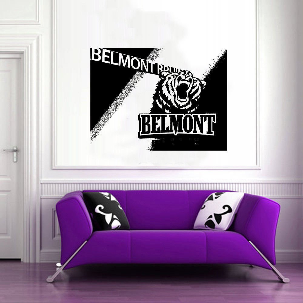 Wall Mural Vinyl Sticker Decal GYM SPORTS TEAM LOGO NCAA BELMONT DA2564