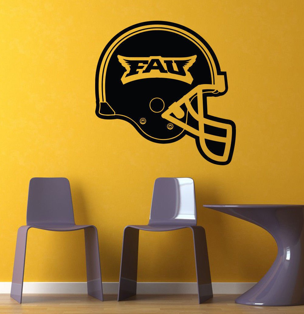 NCAA Wall Mural Vinyl Sticker SPORTS LOGO TEAM HELMET FLORIDA ATLANTIC DA2875