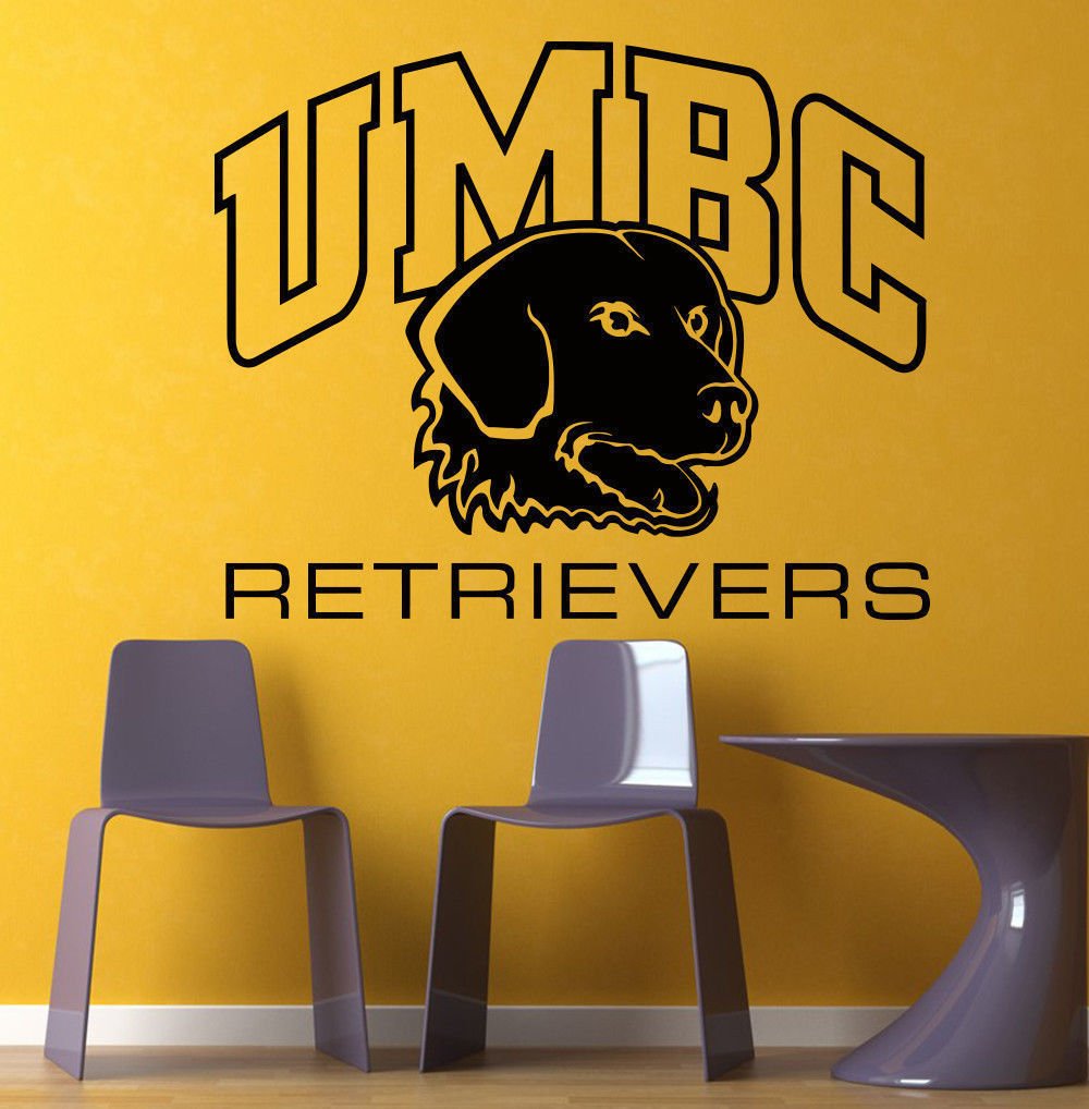 NCAA Wall Mural Vinyl Sticker LOGO Maryland Baltimore County Retrievers DA2989