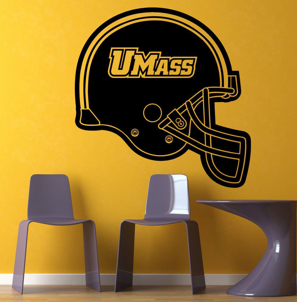 NCAA Wall Mural Vinyl Sticker Gym SPORTS LOGO Massachusetts Minutemen UM DA2981