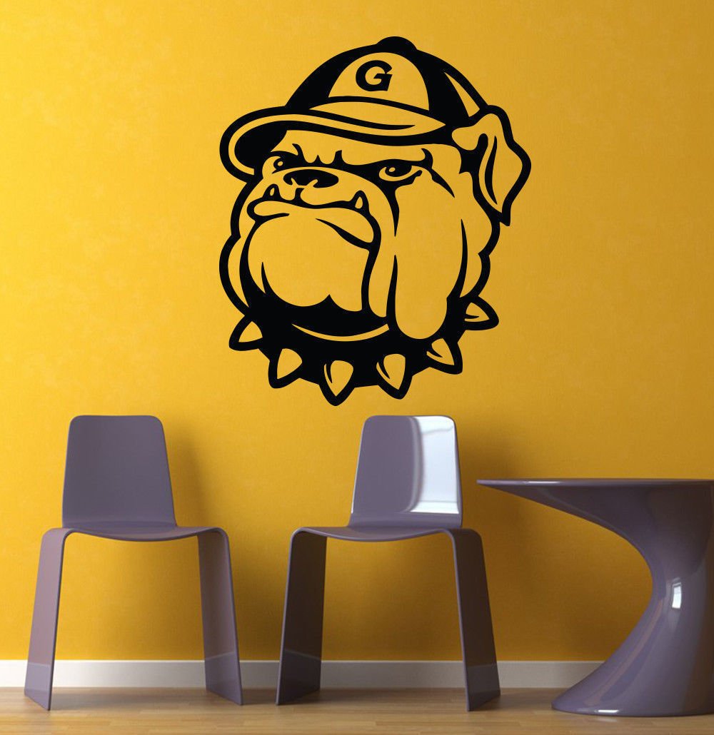 NCAA Wall Mural Vinyl Sticker GYM SPORTS LOGO TEAM GEORGIA DOG DA2844