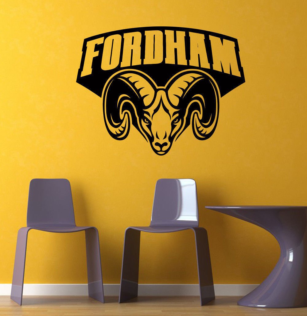 NCAA Wall Mural Vinyl Sticker GYM SPORTS LOGO TEAM FORDHAM RAMS DA2863