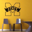 NCAA Wall Mural Vinyl Sticker GYM SPORTS LOGO Mississippi State Bulldogs DA3030