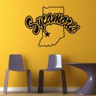 NCAA Wall Mural Vinyl Sticker GYM SPORTS LOGO Indiana State Sycamore DA2894