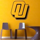 NCAA Oklahoma Sooners Emblem GYM SPORTS LOGO Wall Mural Vinyl Sticker DA3113