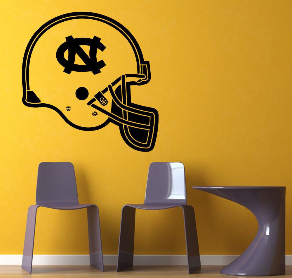 NCAA Wall Mural Vinyl Sticker GYM SPORTS LOGO North Carolina Tar Heels DA3064