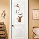WC toilet restroom bathroom water closet Stylish Wall Art Sticker Decal 8765