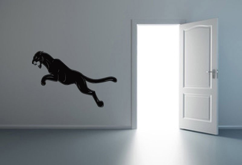 Wall Decor Vinyl Decal Sticker Jumping Panther tz517