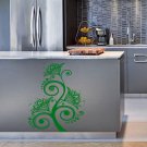 Flowers orchid leaves bush Kids Room Stylish Wall Art Sticker Decal 9757