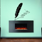 Feather pen Kids Room Children Stylish Wall Art Sticker Decal 8777