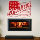 American flag USA Kids Room Children Stylish Wall Art Sticker Decal 9122