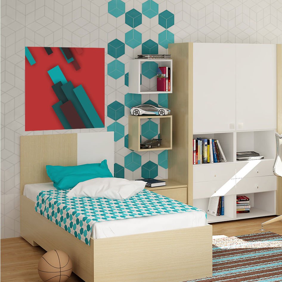 Graphic Design Abstraction Ornament Full Color Wall Decal Sticker AN-586 FRST