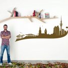 Nature landscape city town borough Kids Stylish Wall Art Sticker Decal 9303