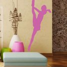 Sport figure skating girl sportswoman Kids Stylish Wall Art Sticker Decal 9650