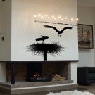 Nature landscape tree plant nest heron Kids Stylish Wall Art Sticker Decal 10060