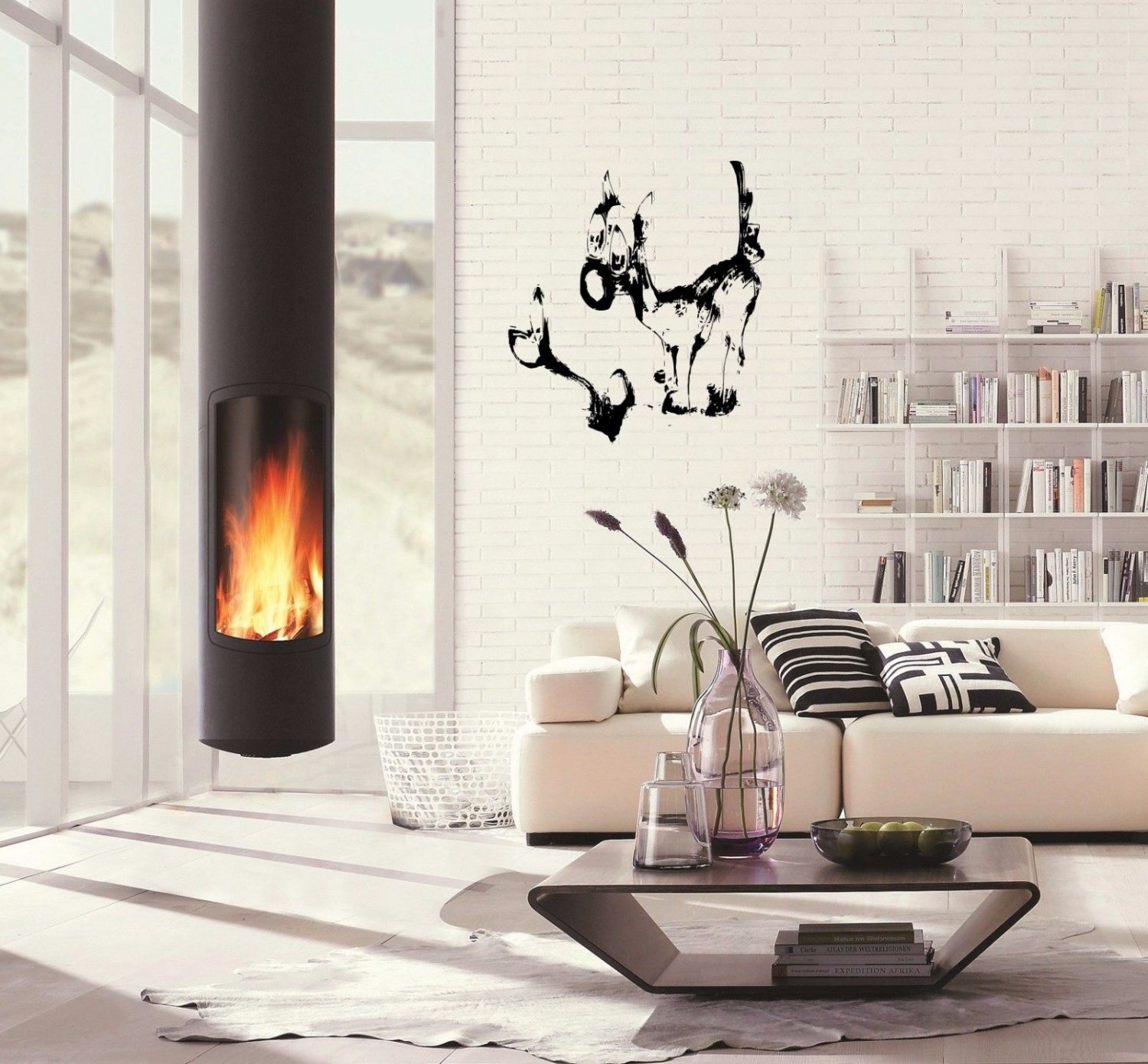 Funny puppy dog bone Kids Room Children Stylish Wall Art Sticker Decal 10114