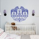 Horse animal pony flowers pattern Kids Stylish Wall Art Sticker Decal 8949