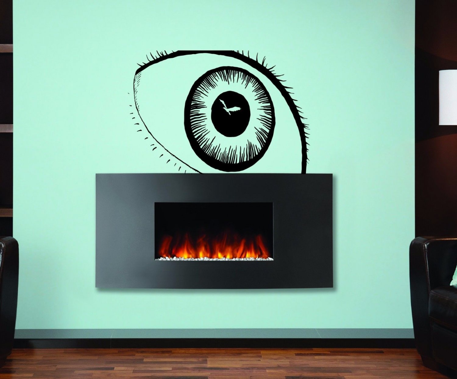 Eye face bird sight Kids Room Children Stylish Wall Art Sticker Decal 9588