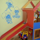 Funny skeletons bones Kids Room Children Stylish Wall Art Sticker Decal 9766