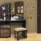 Beauty saloon Pomade puff-box Cosmetics Stylish Wall Art Sticker Decal 9500